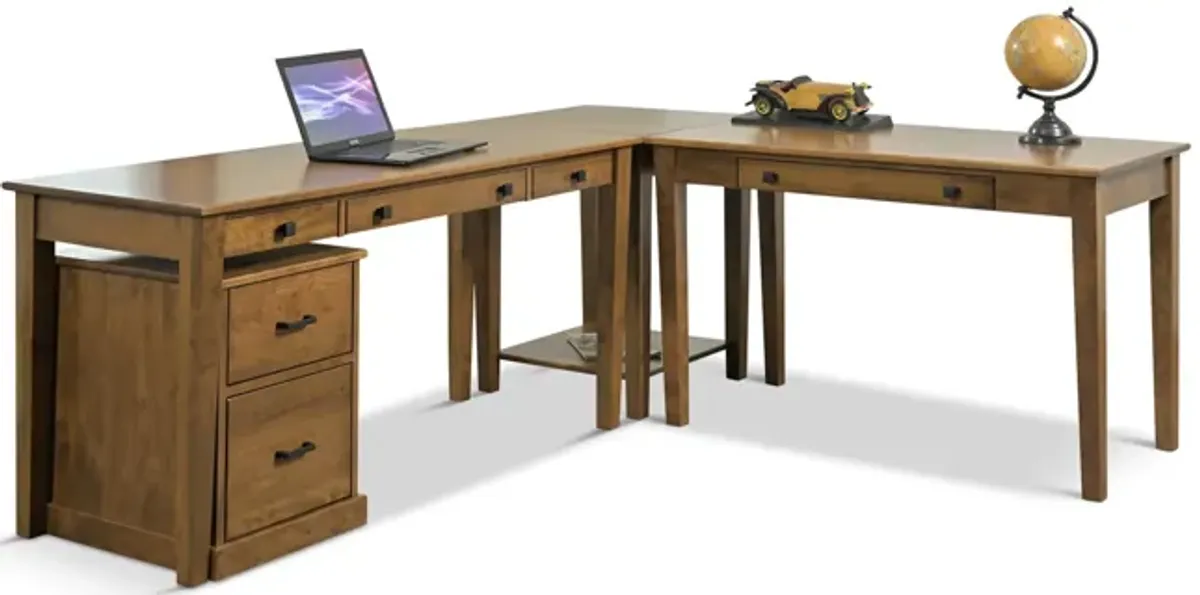 Lexington 60  Desk With Corner And 48  Desk Return