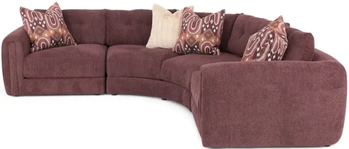 Debra 3 Piece Sectional