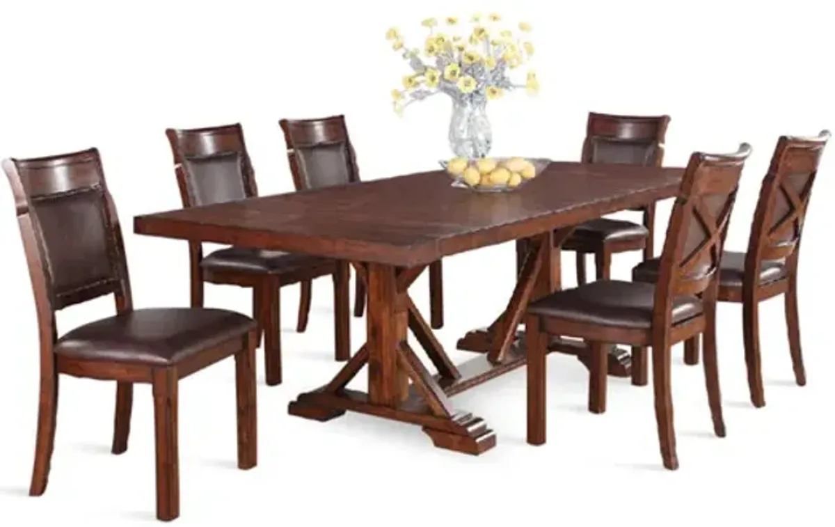 Woodsman Table With 6 Side Chairs