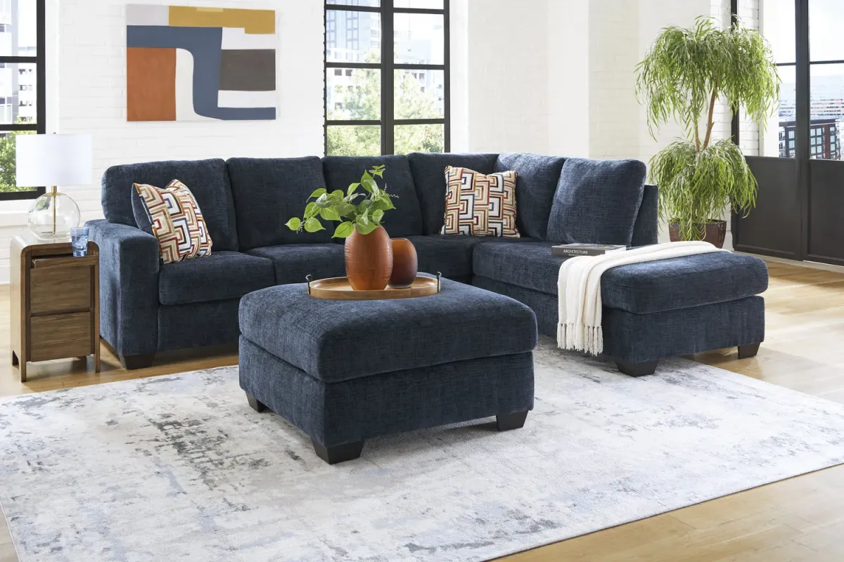 Austin Sectional with Right Chaise - Ink