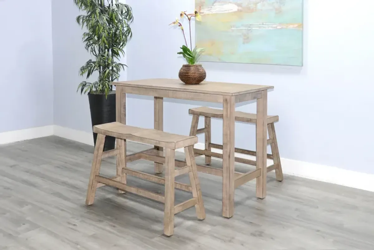 Captiva Beach Pebble Table With 2 Benches