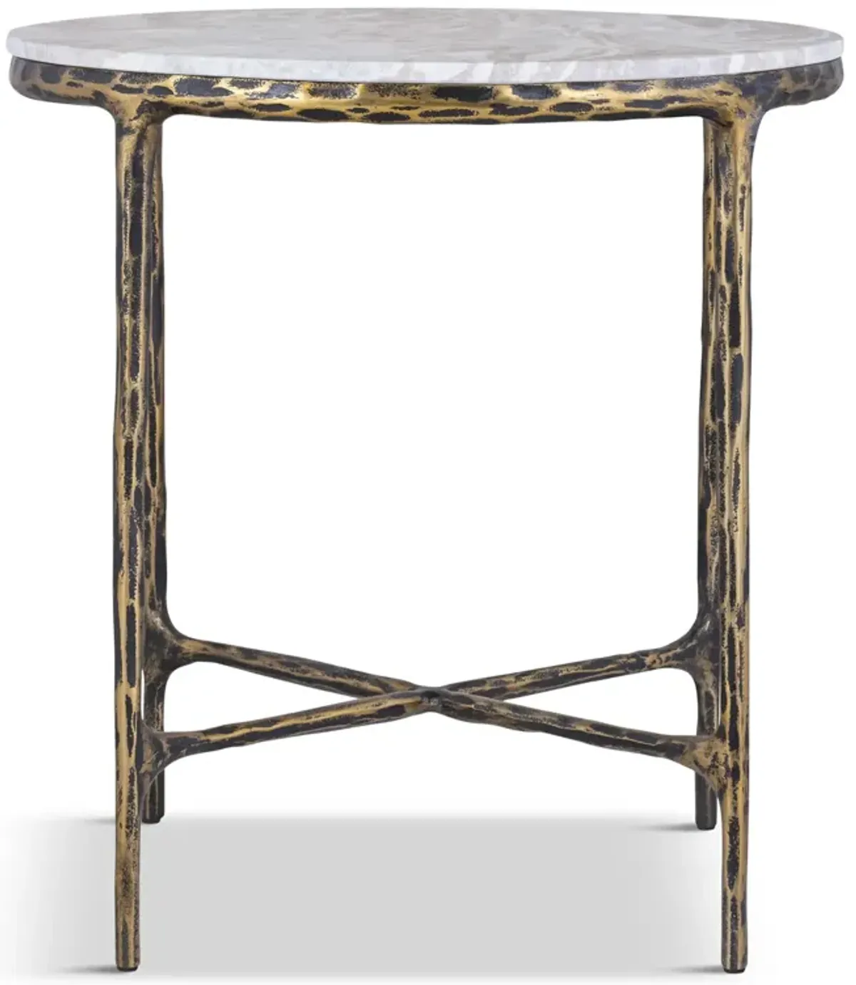 Beverly Round End Table - Brown