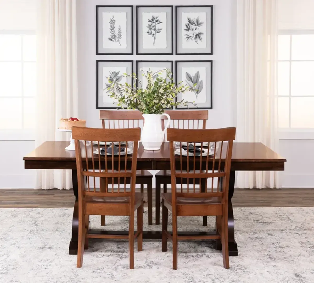 Portico Table With 4 Clayton Chairs
