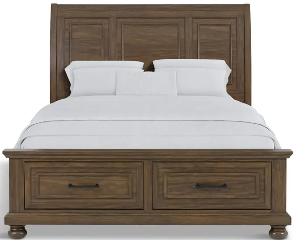 Bedford King Storage Bed - Brown