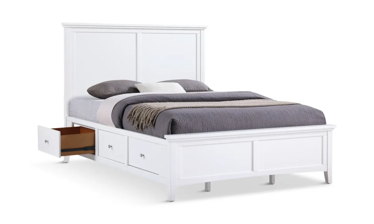 Chesapeake Full Storage Bed - White