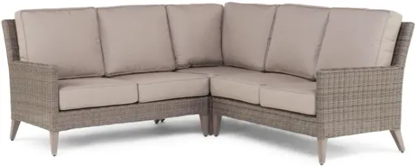 Pinehurst 3 Piece Woven Outdoor Sectional