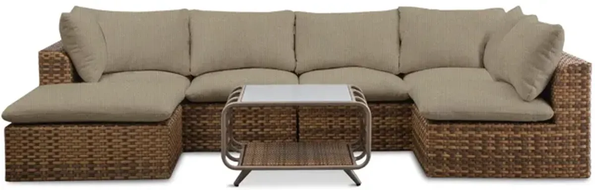Skyfall Outdoor Sectional With Coffee Table