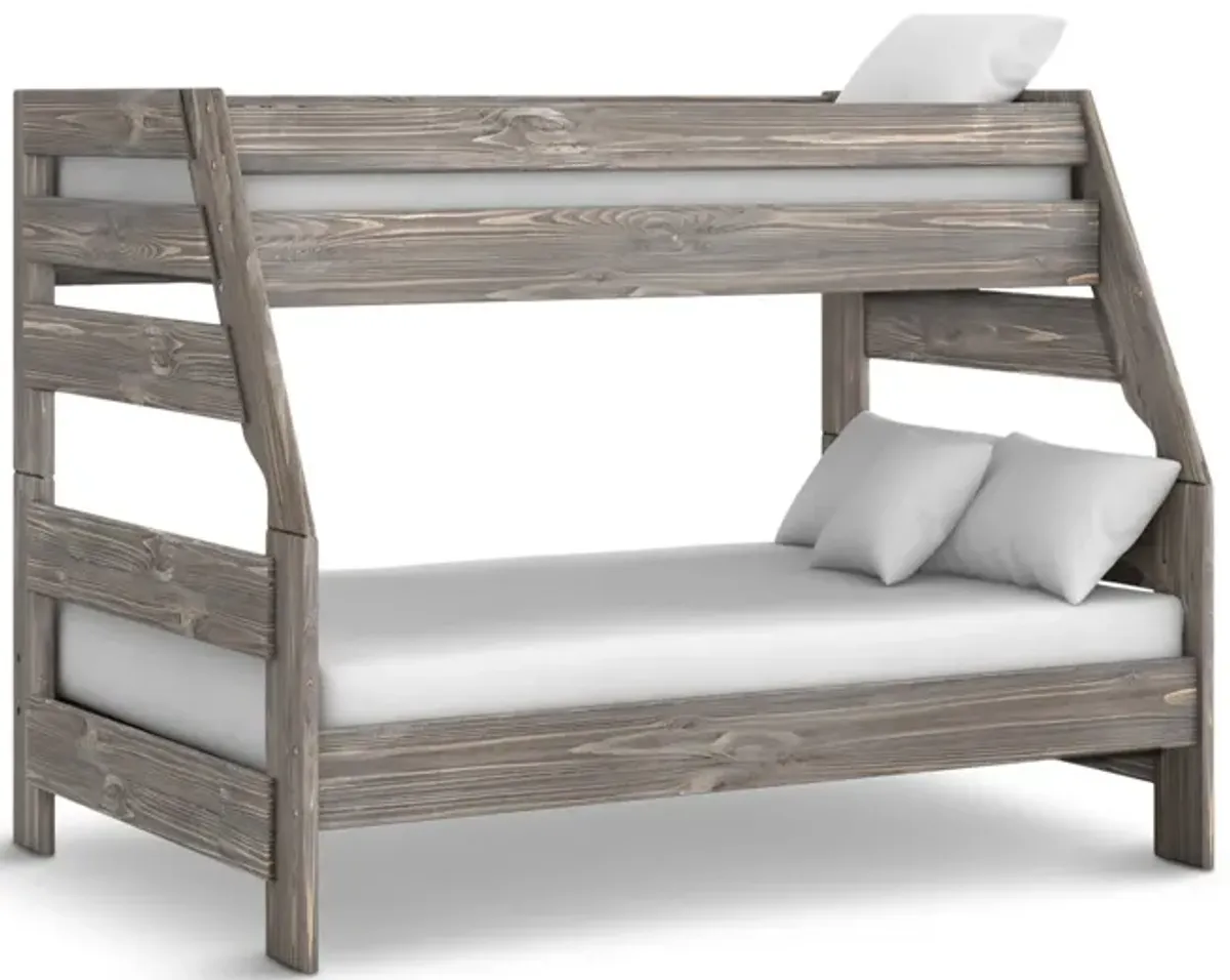 Bunkhouse B2 Twin Full Bunk Bed - Driftwood