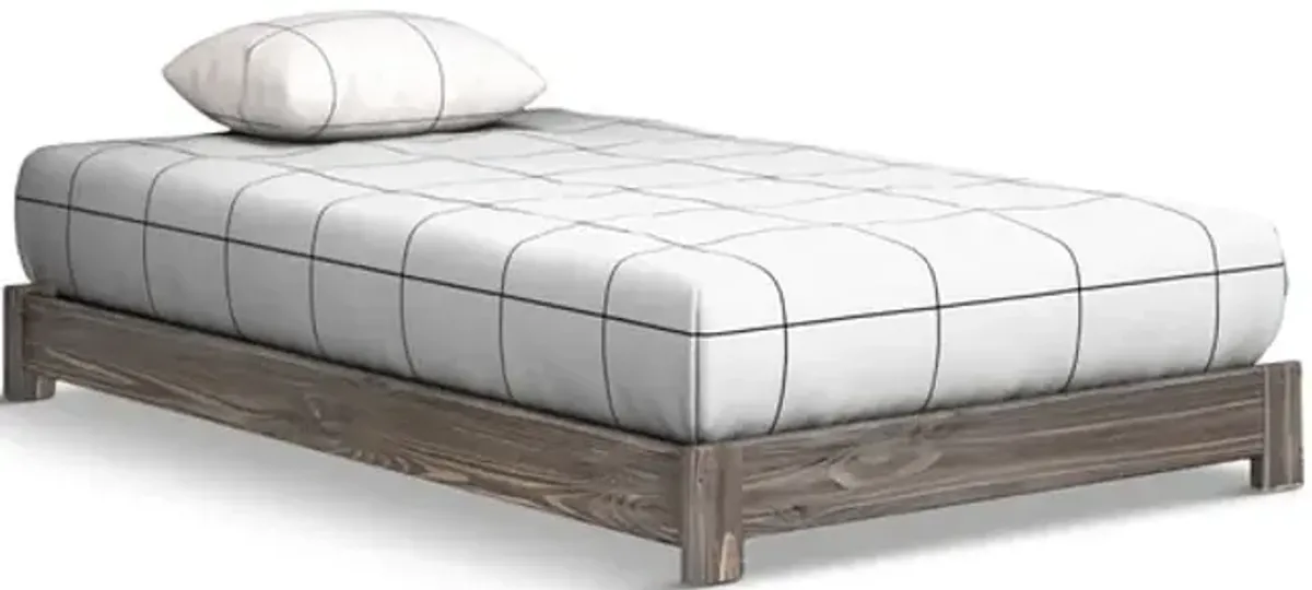 Bunkhouse B2 Twin Platform Bed - Driftwood
