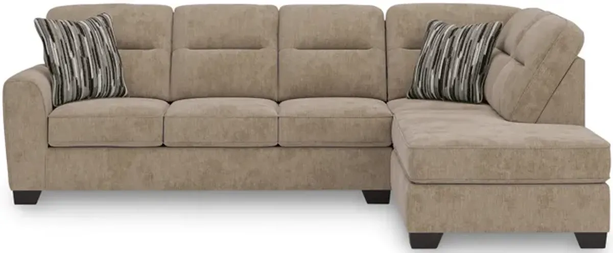Falen Sectional with Right Chaise - Mocha