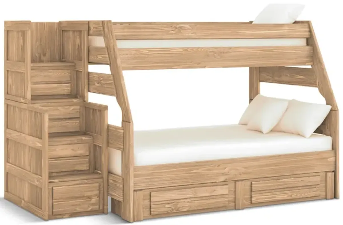 Bunkhouse B2 Twin Full Bunk Bed - Buckskin
