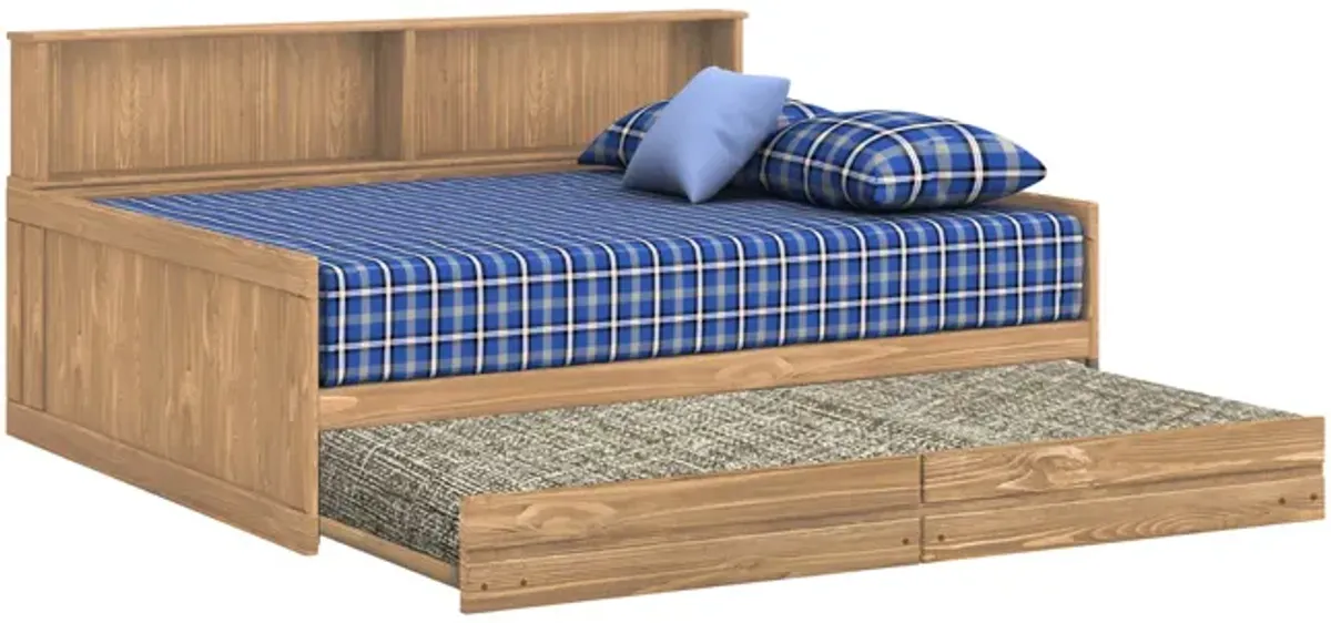 Roomsaver Full Bed With Trundle And Mattress - Buckskin