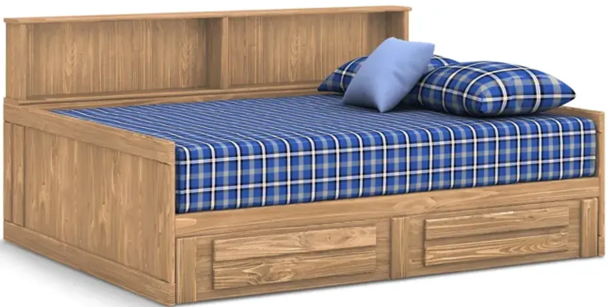 Roomsaver Full Bed With Trundle And Mattress - Buckskin