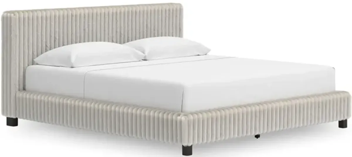 Moonlight Mist King Bed - Gray