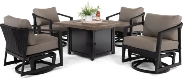 Suton Metro 5 Piece Fire Table Chat Set