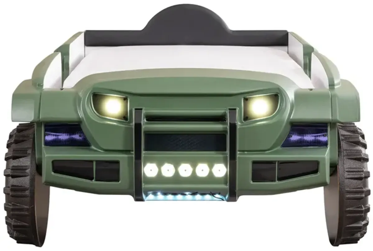 Green Rangler Truck Twin Bed  