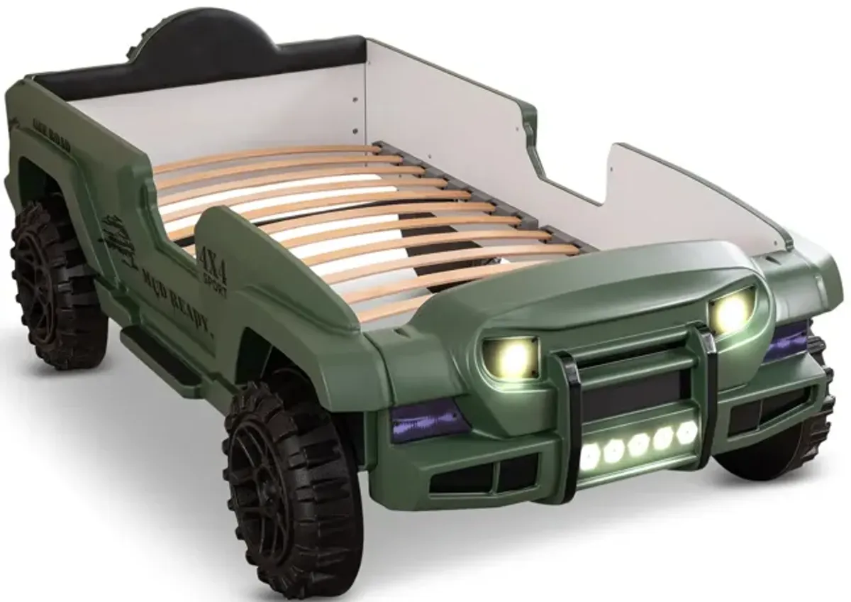 Green Rangler Truck Twin Bed  