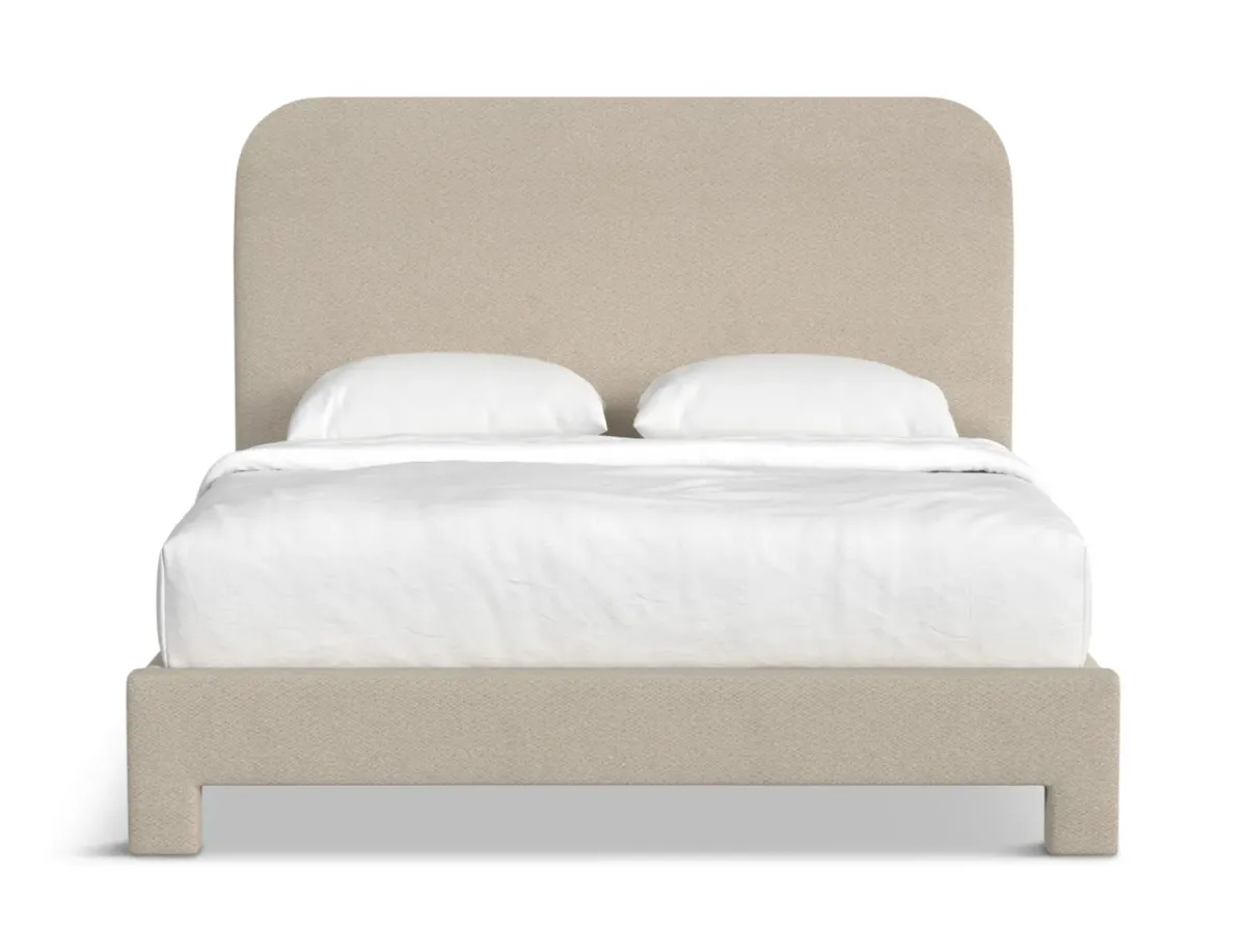 Chichi King Upholstered Platform Bed - Daddy O Linen