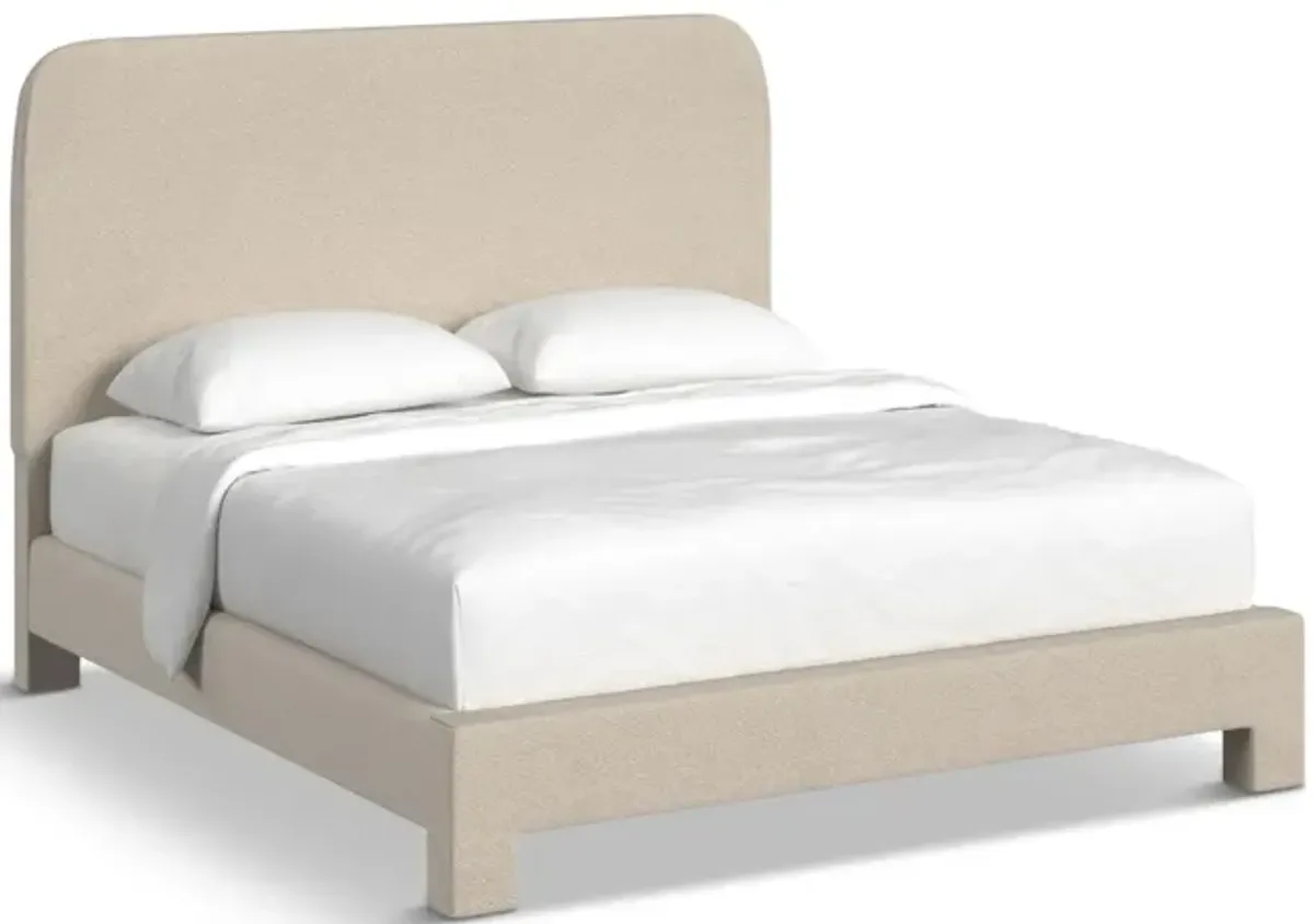 Chichi King Upholstered Platform Bed - Daddy O Linen