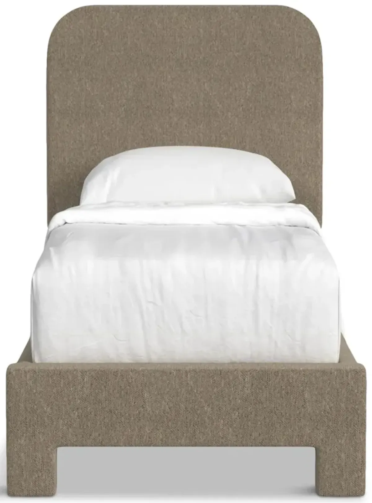 Chichi Twin Upholstered Bed - Spirit Jute