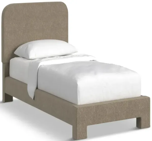 Chichi Twin Upholstered Bed - Spirit Jute