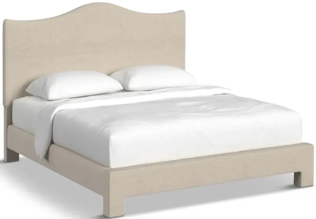 Jitney Queen Upholstered Bed - Daddy O Linen