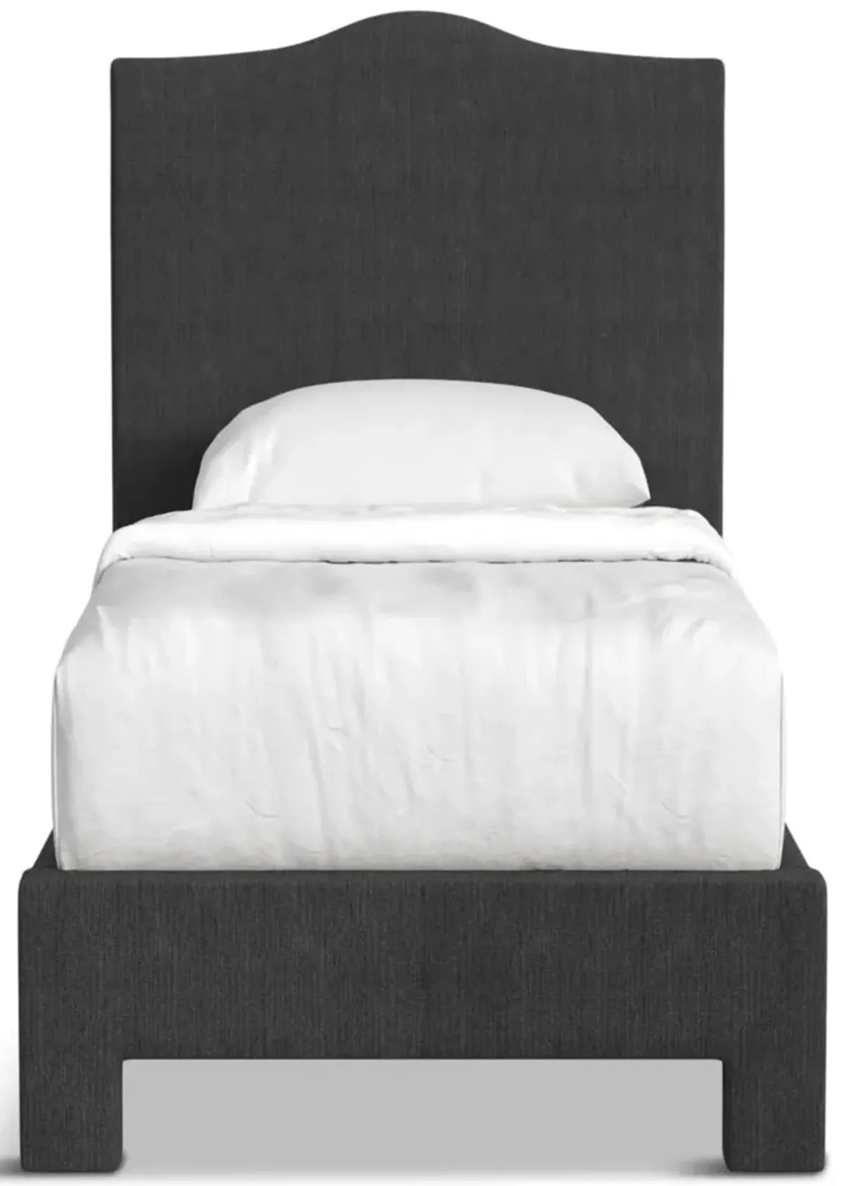 Jitney Twin Upholstered Platform Bed - Game Changer Charcoal
