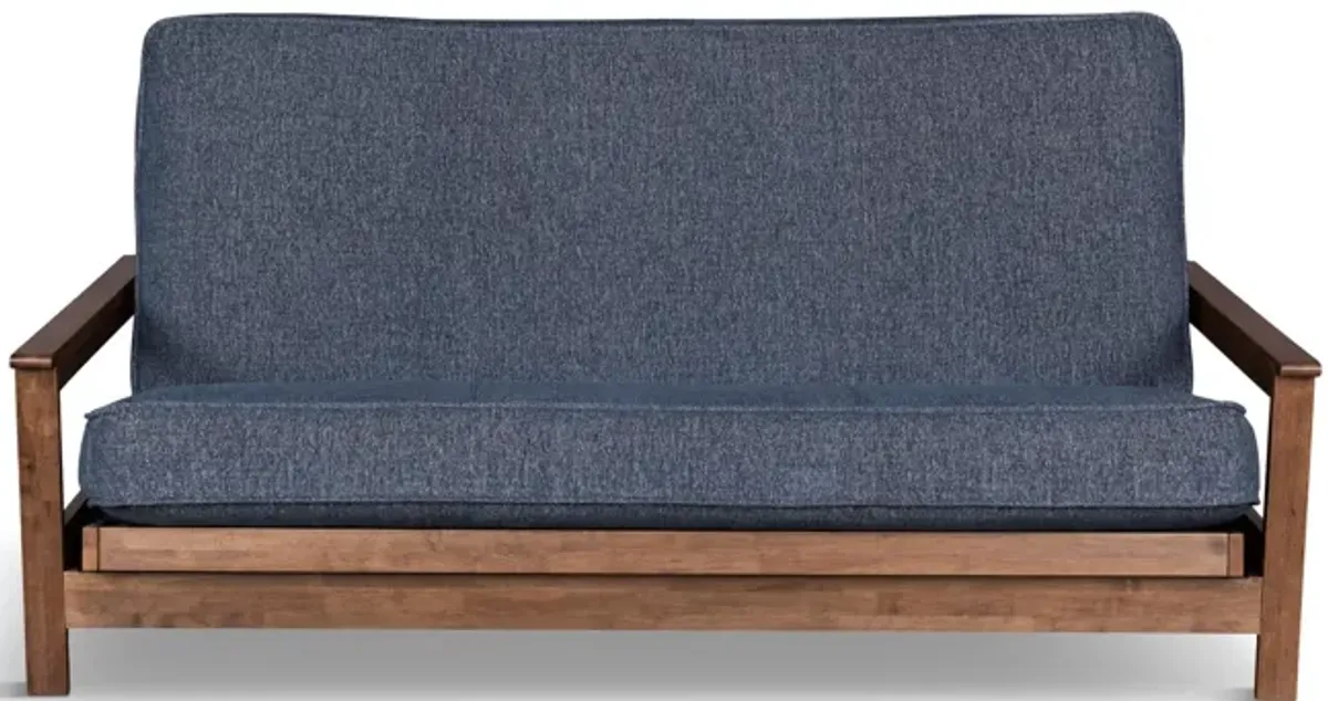 Crosby Standard Futon With Taber Indigo Cover