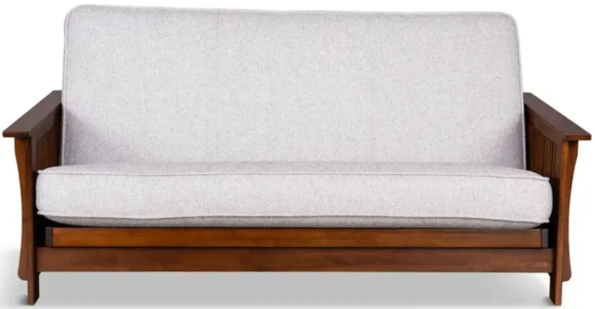 Baxter Mission Futon With Natural Beauty Cloud Cover