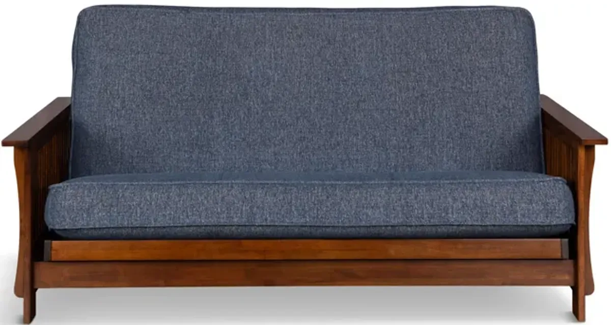 Baxter Mission Futon With Taber Indigo Cover