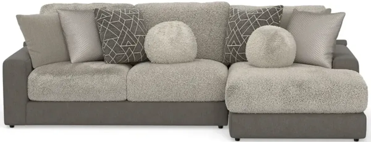 Kayla 2 Piece Modular Sectional - Umber