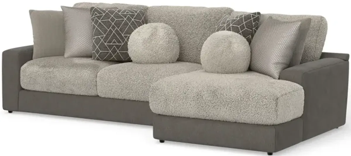 Kayla 2 Piece Modular Sectional - Umber