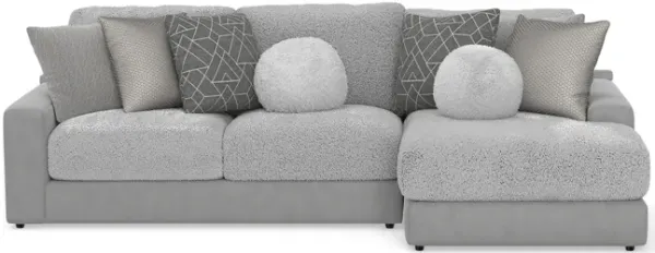 Kayla 2 Piece Modular Sectional - Platinum 