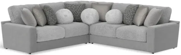 Kayla 3 Piece Modular Sectional - Platinum 