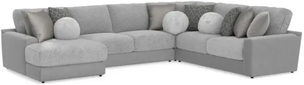 Kayla 4 Piece Modular Sectional - Platinum 