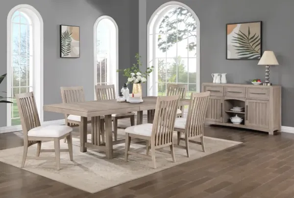 Boston Trestle Table With 6 Chairs