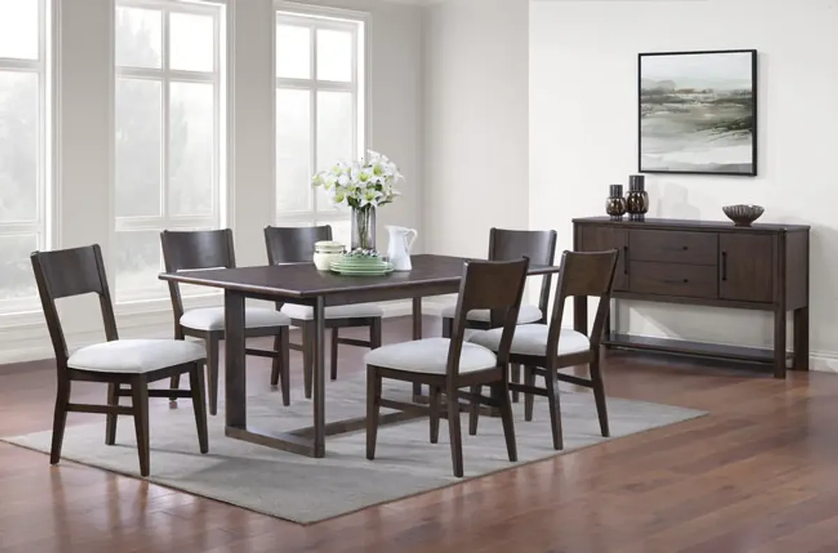 Bryndis Table With 6 Woodback Chairs