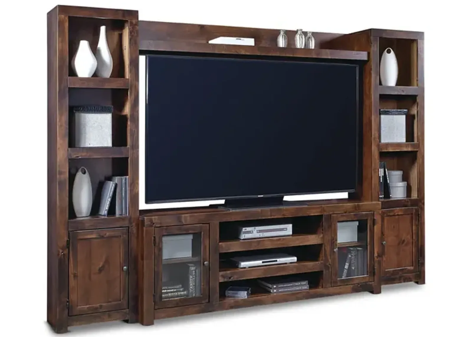 Equinox Knotty Alder Wall Unit