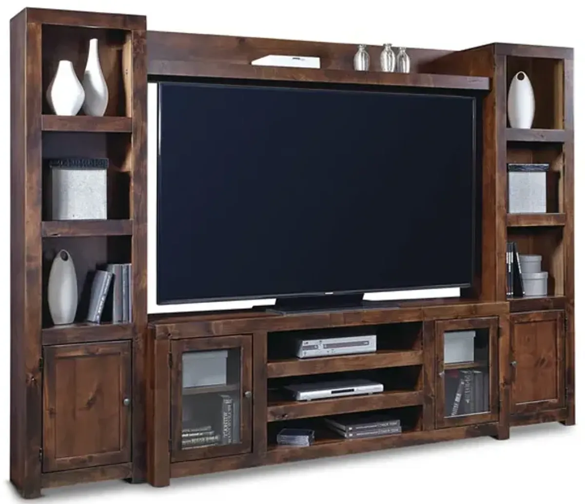 Equinox Knotty Alder Wall Unit