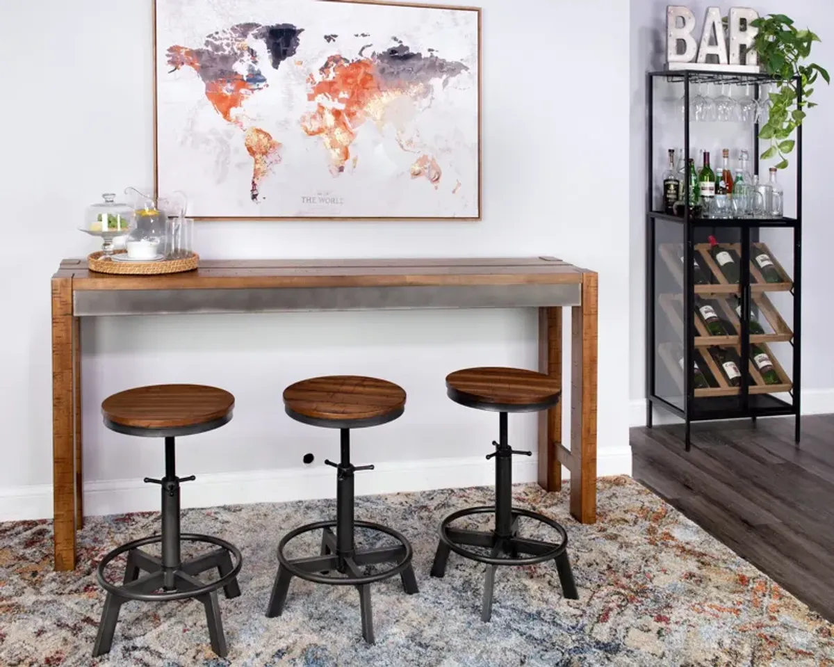 Torjin Sofa Bar Table With 3 Stools