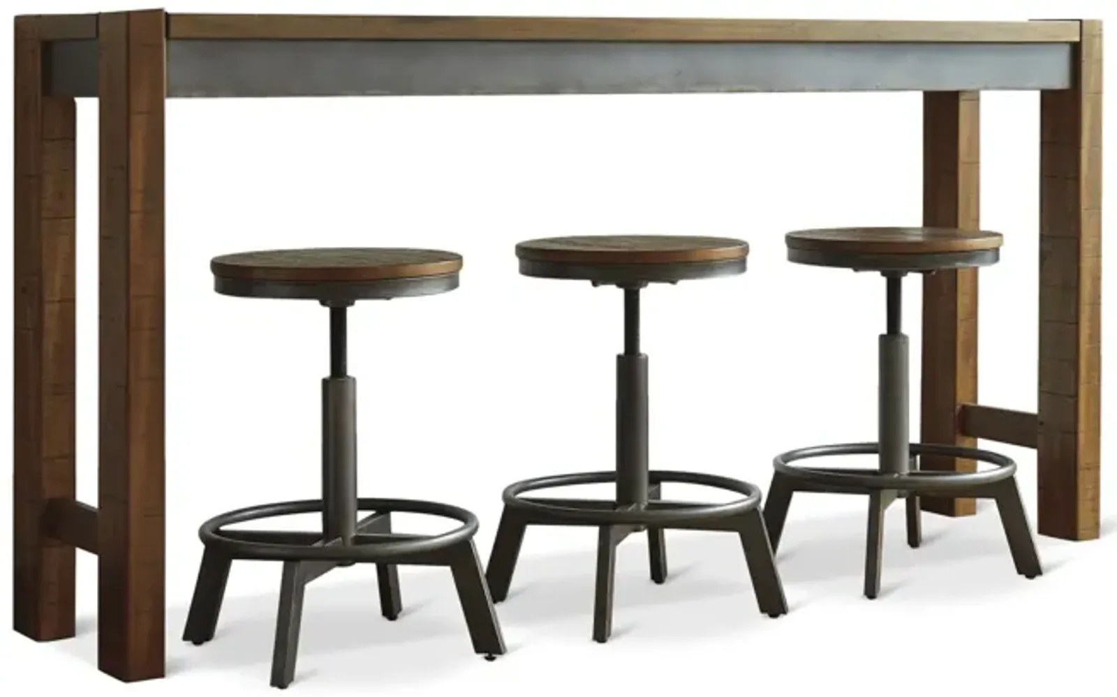 Torjin Sofa Bar Table With 3 Stools