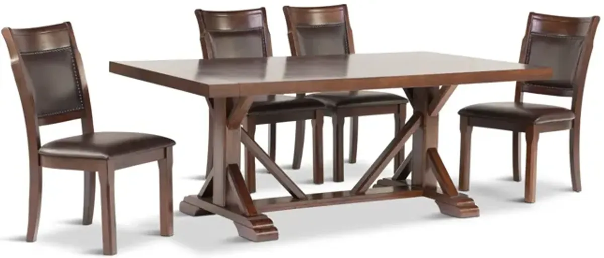 Woodsman Table With 4 Side Chairs