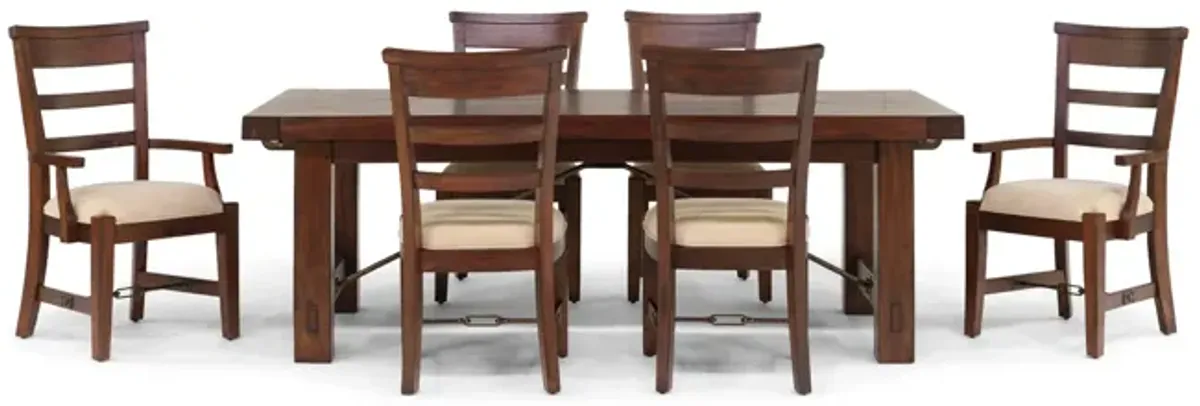 Tuscany Extension Table With 4 Side Chairs And 2 Arm Chairs