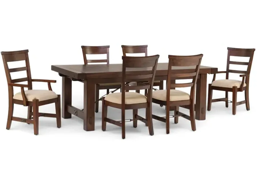 Tuscany Extension Table With 4 Side Chairs And 2 Arm Chairs