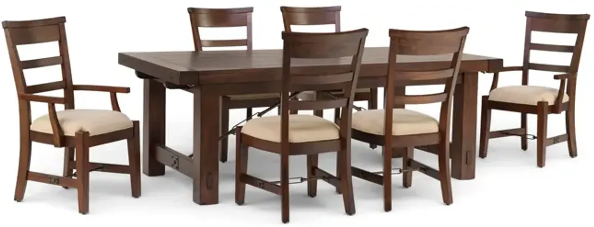 Tuscany Extension Table With 4 Side Chairs And 2 Arm Chairs