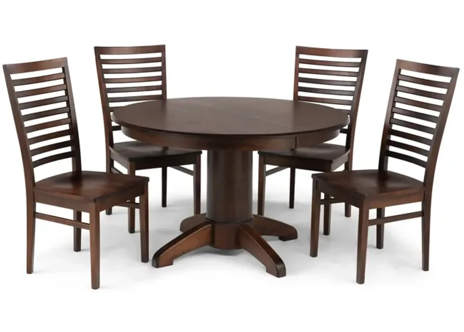 Tucson Amish Maple Round Table With 4 Chairs