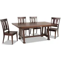 Springfield Trestle Table And 4 Side Chairs