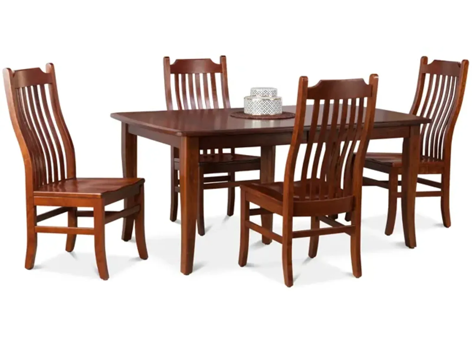 Easton Pike Leg Table With 4 Side Chairs