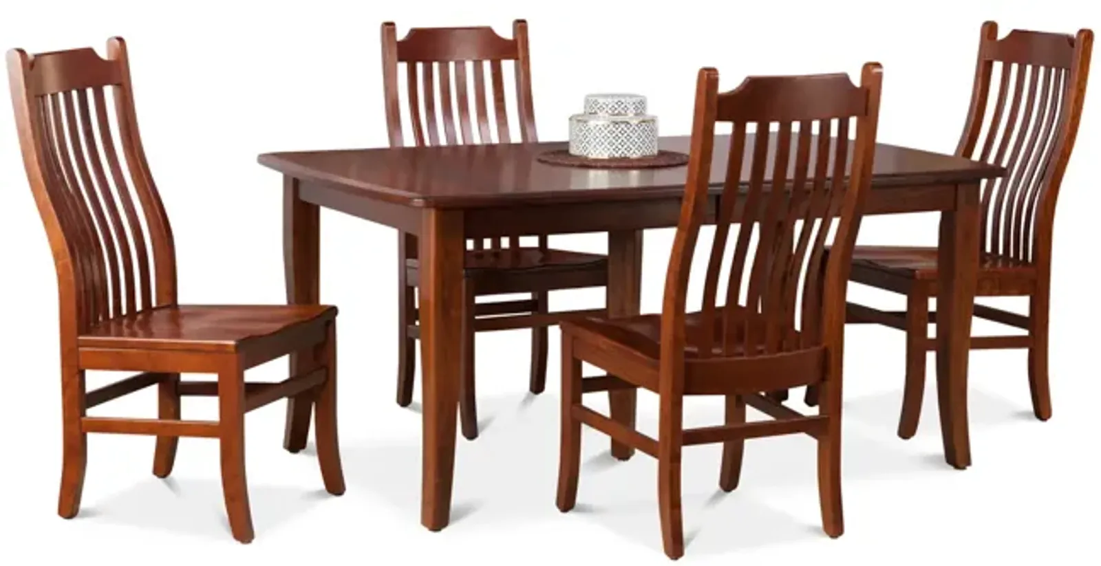 Easton Pike Leg Table With 4 Side Chairs