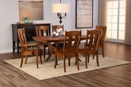 Fort Knox Trestle Table With 4 Side Chairs